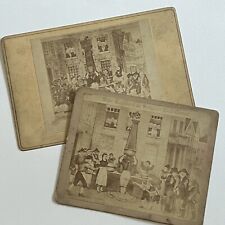 Antique Cabinet Card Photograph True Story Stuttgart Market Fountain Germany picture