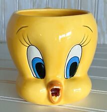 1989 VINTAGE Tweety Bird Ceramic 3D Coffee Mug Looney Tunes Applause picture