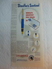 1949 SHEAFFER'S SENTINEL Pen and Pen Sets vintage art print ad picture