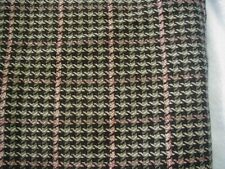 1.7 yards vintage wool blend fabric wool suiting fabric brown pink picture