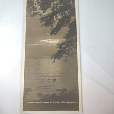 Vintage 1917 Picture Card Sunset from  Stanley Park Vancouver BC Canada 9x3.5 picture