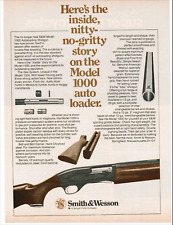 Smith & Weston 1000 AutoLoading Shotgun Gas Sys - 1978 Vintage Print Ad Ephemera picture