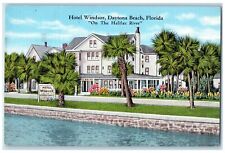 c1940s Hotel Windsor On The Halifax River Daytona Beach Florida FL Tree Postcard picture
