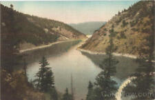 Taos,NM Eagle Nest Lake And Dam New Mexico The Albertype Co. Linen Postcard picture