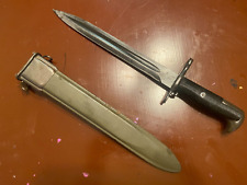 1942 WWII US M1 GARAND BAYONET AFH AMERICAN FORK & HOE WITH USGI SCABBARD UFH picture