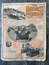 RARE 1918 HAYNES PIONEER Automobile Advertising Booklet Brochure Antique Print picture