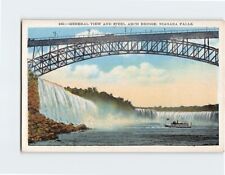 Postcard General View And Steel Arch Bridge Niagara Falls picture