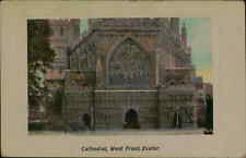 Postcard: Cathedral, West Front, Exeter. picture