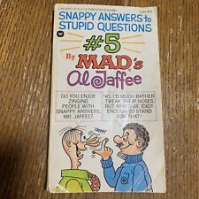 1984 Mad's Al Jaffee Snappy Answers to Stupid Questions 1st Ed Paperback Book picture
