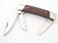 Buck Script 703 Colt 3 Blade Canoe Stockman Folding Pocket Knife Wood Handle picture