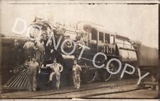 RPPC READING PENNSYLVANIA PA Railroad Steam Engine 343 1900s Real Photo Postcard picture