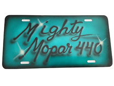 Mighty Mopar 440 License Plate Booster Vintage Novelty Auto dodge Chrysler picture