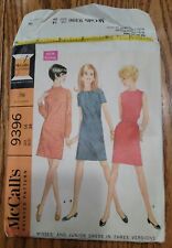 McCall's 9396, Size 14, Bust 36, 1968. Yolked Dress Pattern. Uncut, FF. picture