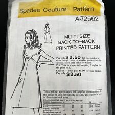 Vintage 1960s Spadea A-72562 Couture Mod A-Line Dress Sewing Pattern 8 10 12 14 picture