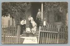 Lush Missouri Porch Family RPPC Antique 