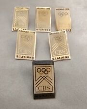 VINTAGE NAGANO JAPAN 1998  OLYMPIC GAMES  - 5  CBS Station and 1 WGNX TV pins picture