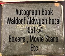 autograph Book  Waldorf Aldwych London 1951 54  photos for list picture