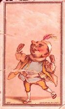 Antique Card Grotesque No. 250 Man Dancing 1881 picture