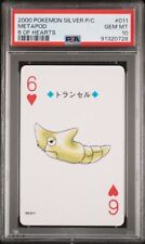 2000 Pokemon Silver Playing Cards #011 Metapod 6 Of Hearts PSA 10 GEM MINT picture