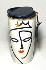 STARBUCKS~Ceramic 10 Oz. Tall  COFFEE/TEA TUMBLER (Siren Crown Anniversary 2015) picture