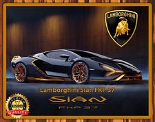 Lamborghini - Sian FKP 37 - Rare - Metal Sign 11 x 14 picture