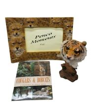 Tiger  Leopard Figurine, Picture Frame , Print Collection Lot picture