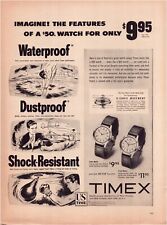 Print Ad Timex Watch 1953 Full Page Large Magazine 10.5