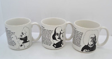 Largely Literary coffee mug Lot of (3) Shakespeare Mozart Bach picture