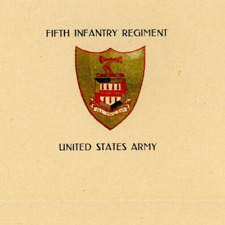 Vintage Fifth Infantry Regiment Letterhead US Army  picture