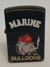 USMC Bulldog Zippo Lighter Vintage 1988 picture