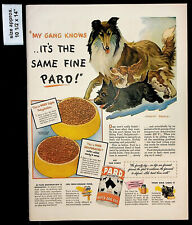 1944 Pard Dehydrated Canned Dog Food Swift Puppies Meal Vintage Print Ad 38675 picture
