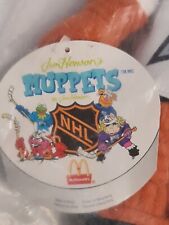 Vintage 1995 Macdonalds Fozzie Hockey Plush. . New in pack. Muppets NHL. Disney picture