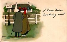 Shopping for Home, 1907 Humor Postcard picture