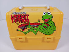Vintage Lunch With Kermit the Frog Muppets Plastic Lunch Box King-Seeley 1981 picture
