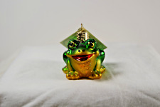Old World Christmas Glass Frog  Ornament - New in Box picture