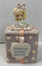 Enesco Precious Moments Trinket Box A Mothers Love is the Best 2003 EUC #22M picture