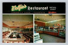 St. Petersburg FL-Florida Wolfie's Restaurant Antique Vintage Souvenir Postcard picture