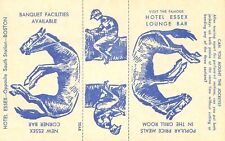 RARE Vintage Hotel Essex Boston Mass. Interactive Advertising Postcard picture
