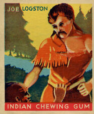 1933 GOUDEY INDIAN CHEWING GUM Reproduction VINTAGE TRADING CARD Joe Logston #66 picture