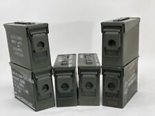 30 Cal Metal Ammo Can – Military Steel Box Ammo Storage - Used - 6 Pack picture