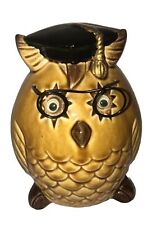 Rare Vintage Japan Googly Eyes Owl Porcelain￼ Bank Figurine￼ MCM Century picture