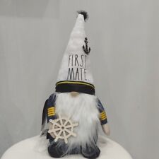 ⛵Nautical First Mate Captain Rae Dunn New Sailor Boating Doll Art Boat Gift 18