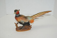 Vintage Inarco Ring Necked Pheasant Sculptures E736 Ceramic Painted Figurine picture