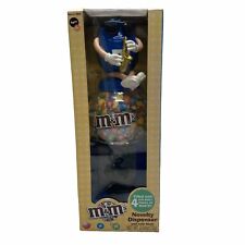 M&M’s Candy Novelty Dispenser Coin Bank Blue M&M W/Saxophone Collector Item NIB picture
