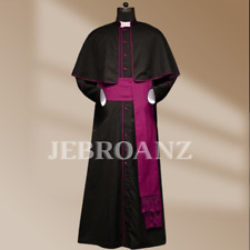 Cotton Roman Vestment Cassock - Preaching robe - Catholic inverness cape coat picture