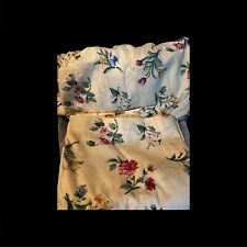 Vintage Yellow Floral Springs Bedsheets Set of 1 Fitted & 1 Flat Sheet King Sz picture