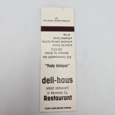 Vintage Matchcover Deli-Haus Restaurant Kenmore Square Boston Massachusetts Comm picture