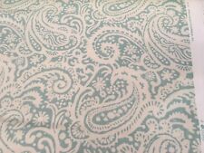Kravet Linen Paisley Floral Print Upholstery Fabric Arta Turquoise (13) 10.50 yd picture