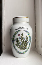 Vtg 1985 Franklin Mint Gloria Concepts ROSEMARY Porcelain Spice Jar w Lid EUC picture