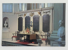 King's Chapel Interior Altar Boston Massachusetts Postcard picture